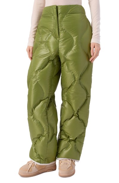 Пуховые брюки JET SET хаки цвета по цене 112000 руб., арт. 2521/120020/SAMPLE, фото 3 Пуховые брюки JET SET, арт. 2521/120020/SAMPLE, фото 3