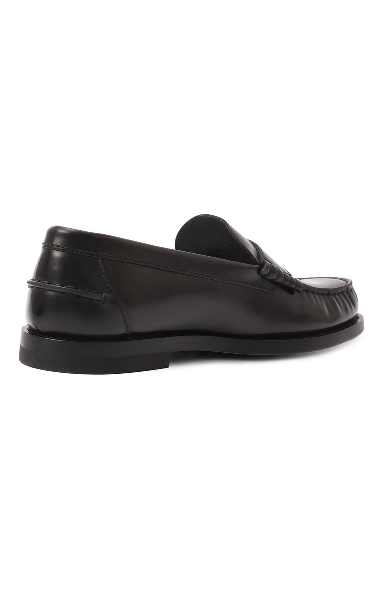 Женские кожаные пенни-лоферы TOD’S черного цвета, арт. XXW34L0I010AKT | Фото 5 (Драгоценные камни: Проставлено; Материал сплава: Проставлено; Материал внешний: Натуральная кожа; Материал внутренний: Натуральная кожа; Каблук высота: Низкий; Подошва: Плоская)