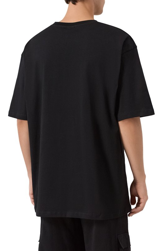 Хлопковая футболка Comme des Fuckdown CFABM01727 Чёрный  CFABM01727 Фото 4
