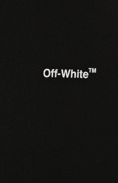 Хлопковый свитшот OFF-WHITE черно-белого цвета по цене 68950 руб., арт. OWBA046C99JER001, фото 5 Хлопковый свитшот OFF-WHITE, арт. OWBA046C99JER001, фото 5