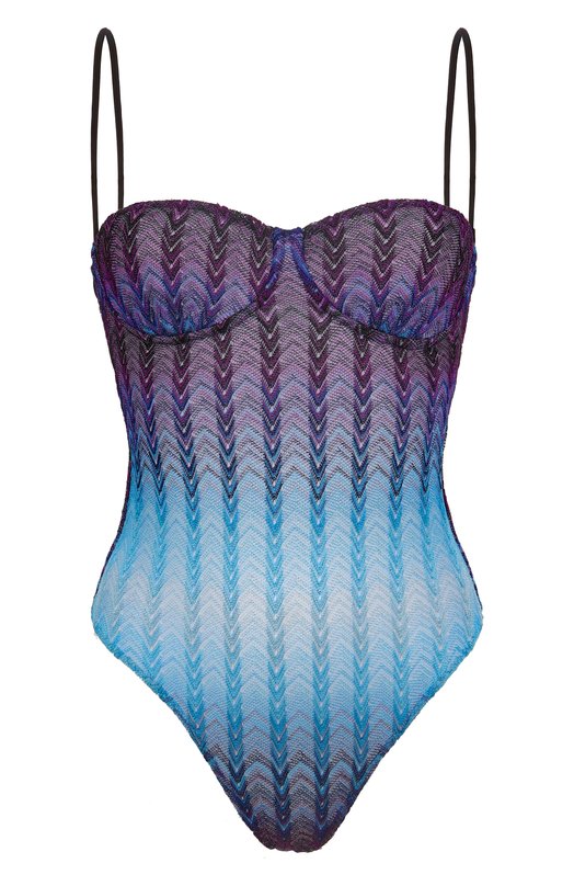 Слитный купальник из вискозы Missoni MS25SP00/BR012U Синий MS25SP00/BR012U