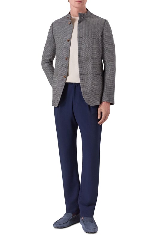 Пиджак из шерсти и шелка Giorgio Armani 0WGGG0IL/T02D3 Серый  0WGGG0IL/T02D3 Фото 2