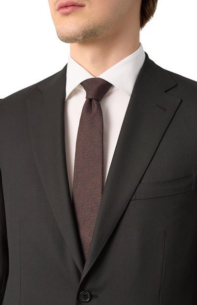 Галстук изо льна и шелка CANALI, арт. 18/HJ04181, фото 2