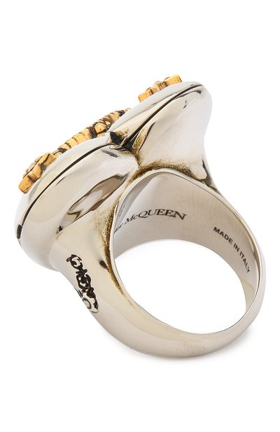 Кольцо ALEXANDER MCQUEEN серебряного цвета по цене 53850 руб., арт. 640267/J160Z, фото 2 Кольцо ALEXANDER MCQUEEN, арт. 640267/J160Z, фото 2