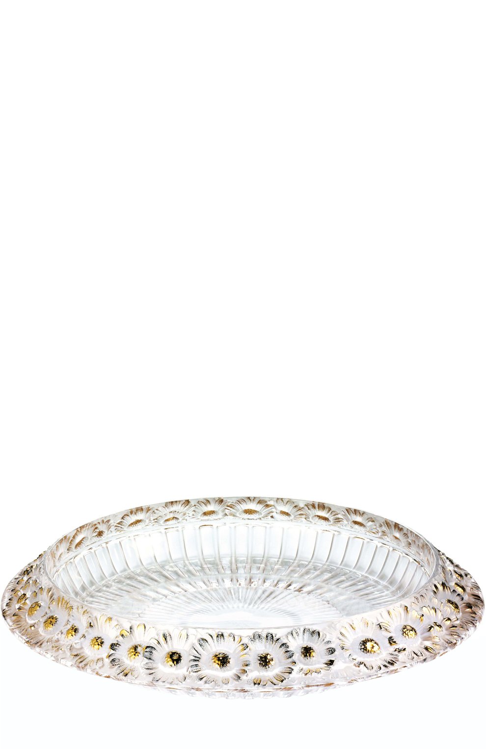 Ваза для фруктов marguerites LALIQUE прозрачного цвета по цене 414500 руб., арт. 10205300, фото 1 Ваза для фруктов marguerites LALIQUE, арт. 10205300, фото 1