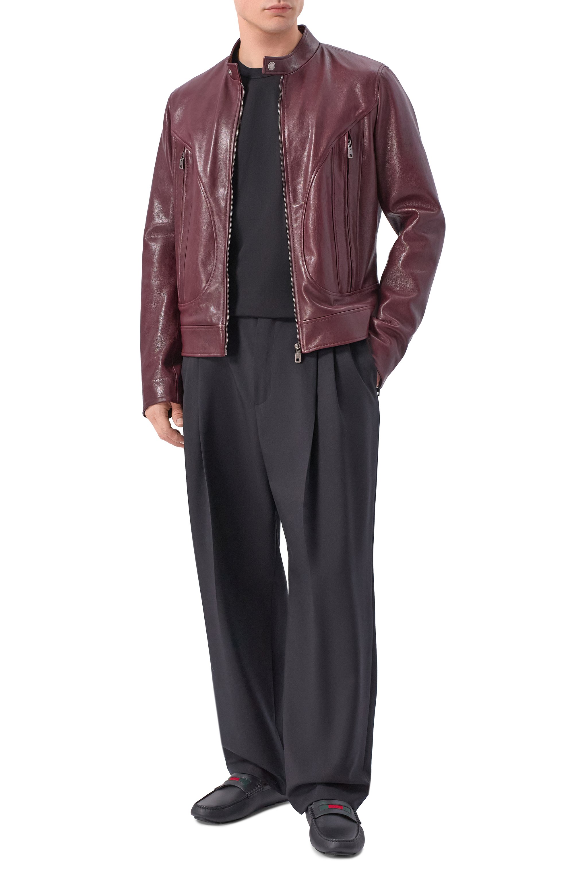 Кожаные мокасины havel GUCCI, арт. 854080/AAFU2, фото 2