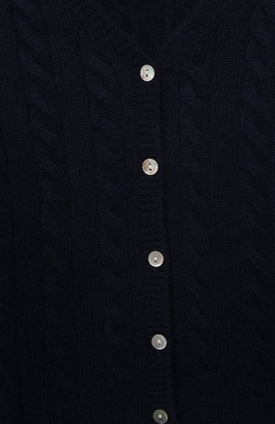 Кашемировый кардиган OSCAR ET VALENTINE синего цвета по цене 25250 руб., арт. GIL05M, фото 3 Кашемировый кардиган OSCAR ET VALENTINE, арт. GIL05M, фото 3