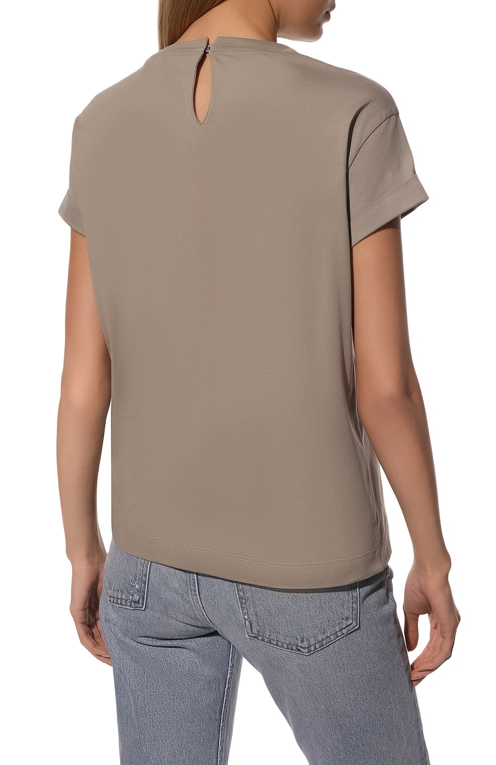 Хлопковая футболка BRUNELLO CUCINELLI, арт. M0A45BB400, фото 4