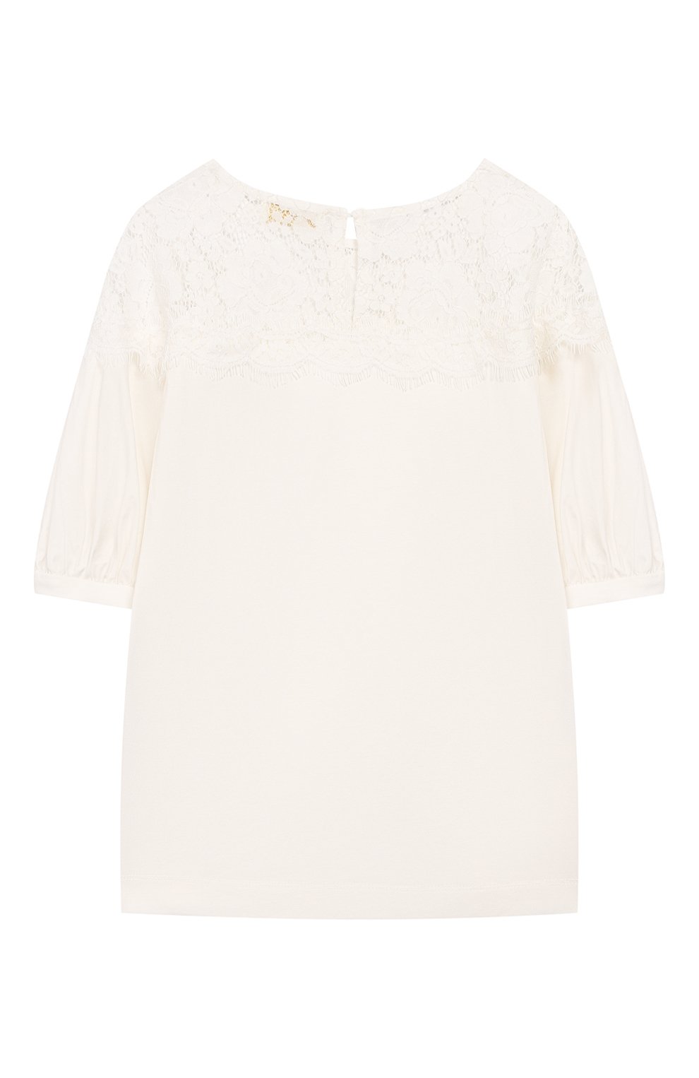Топ с кружевной отделкой MONNALISA, арт. 794604A6, фото 2