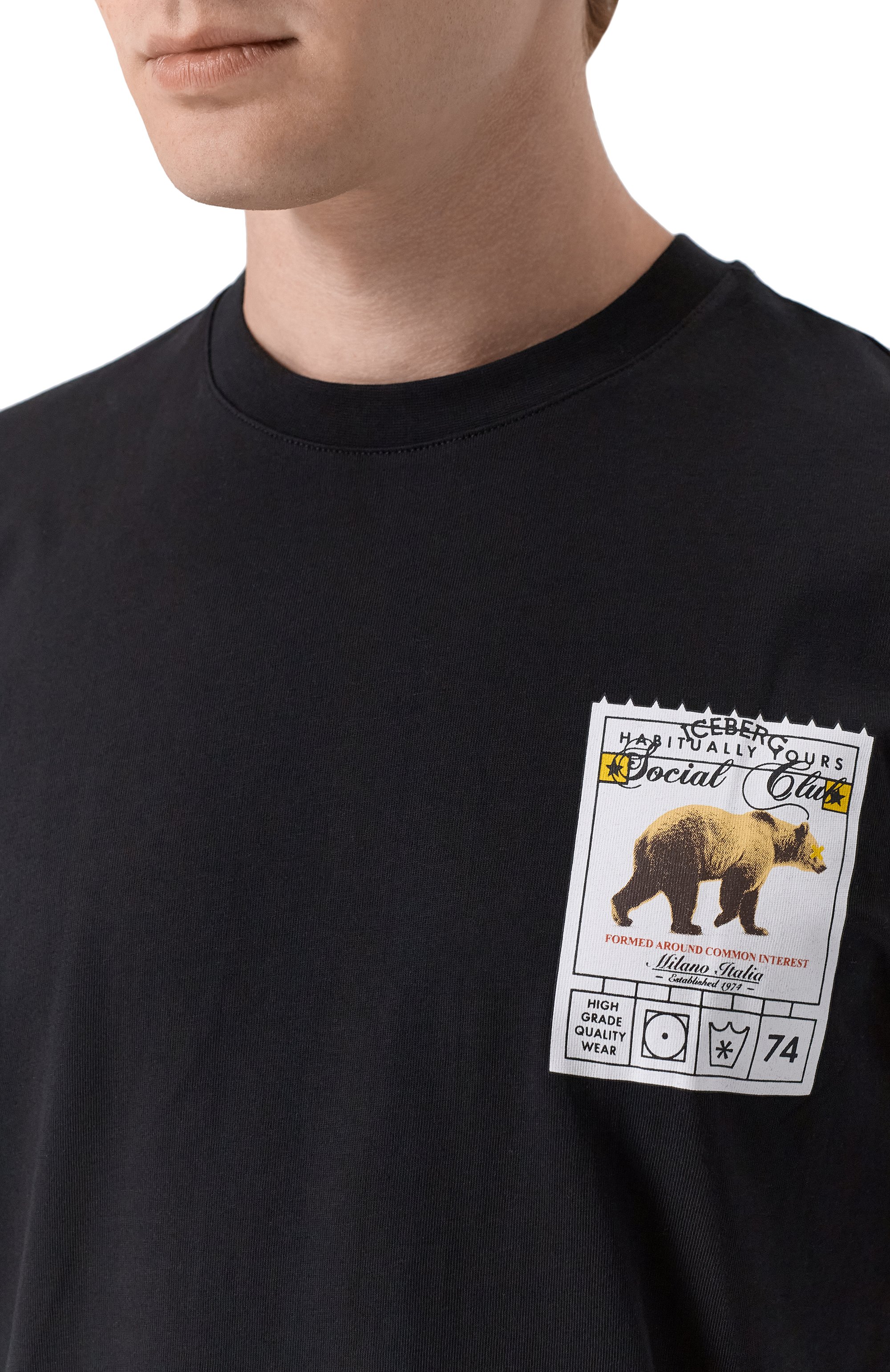 Хлопковая футболка ICEBERG, арт. F029/627A, фото 5