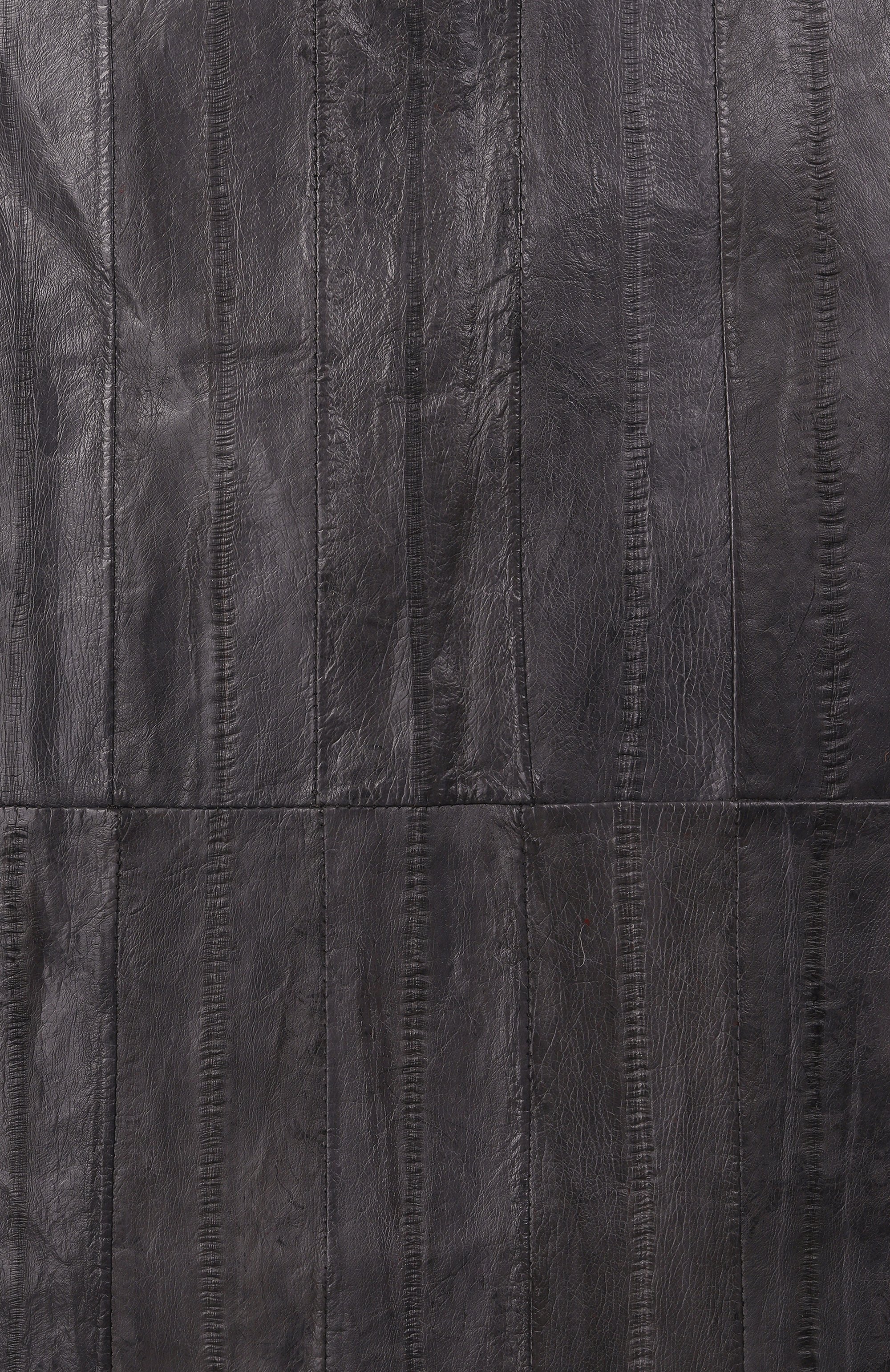 Кожаная юбка JIL SANDER темно-серого цвета по цене 480500 руб., арт. J02MA0294-J07204, фото 6 Кожаная юбка JIL SANDER, арт. J02MA0294-J07204, фото 6