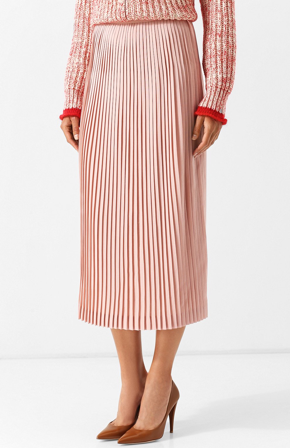 Плиссированная юбка-миди из шерсти LORO PIANA, арт. FAI2013, фото 3