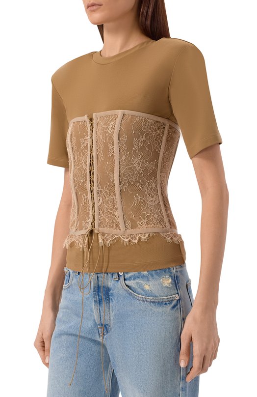 Топ Giuseppe di Morabito 06PST0395 16309 Бежевый  06PST0395 16309 Фото 3