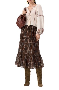 Хлопковая блузка ISABEL MARANT ETOILE, арт. HT0557FA/C1J11E, фото 2