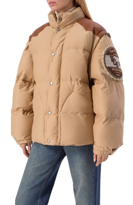 Пуховик Golden Goose Deluxe Brand GUP02346.P002092 Бежевый  GUP02346.P002092 Фото 3