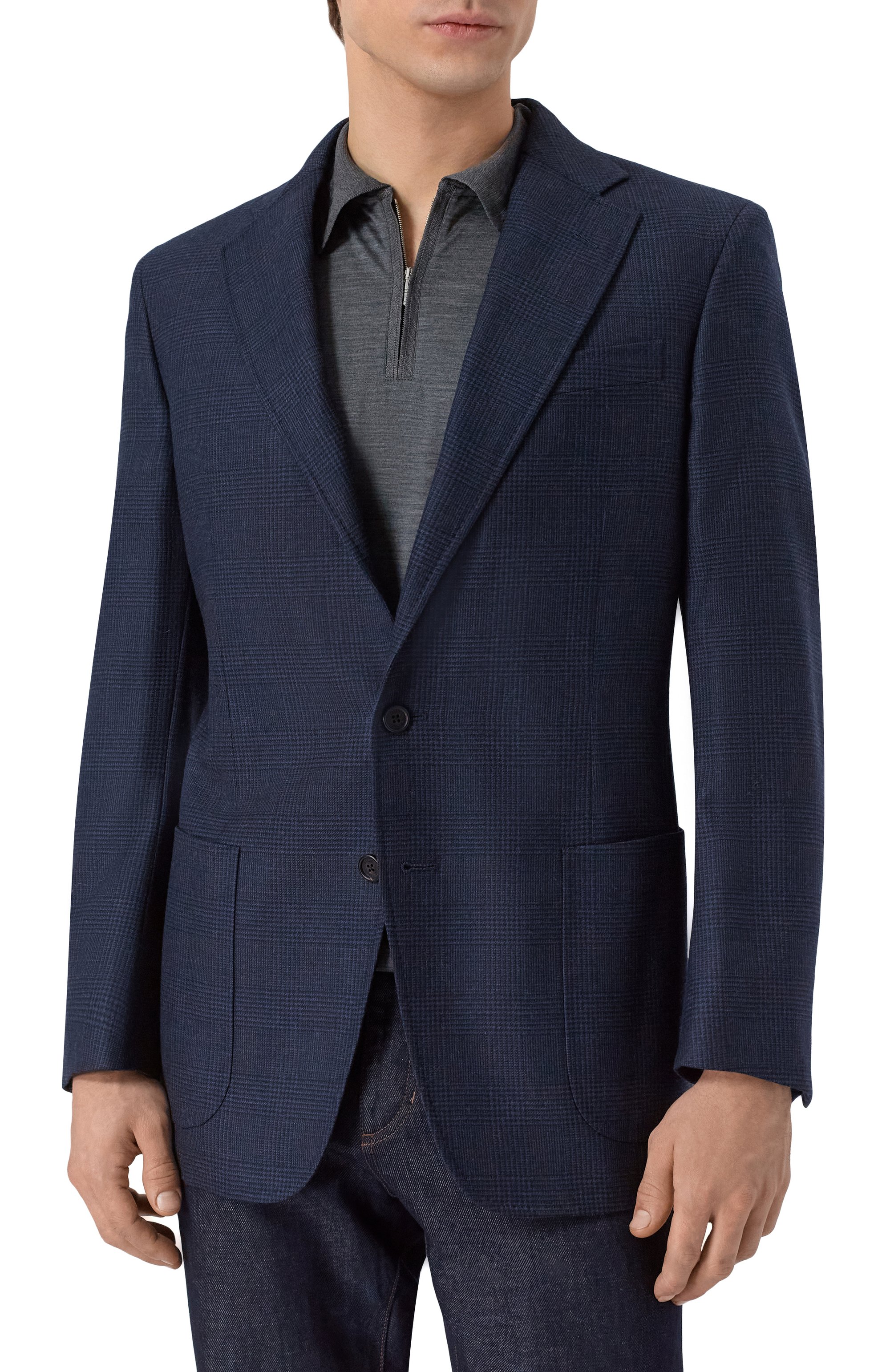 Шерстяной пиджак ZILLI, арт. P2T00AM020051089Q, фото 4