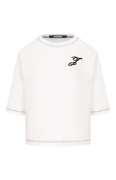 Женская хлопковая футболка JACQUEMUS, арт. 26ETSW00580/AJ00226