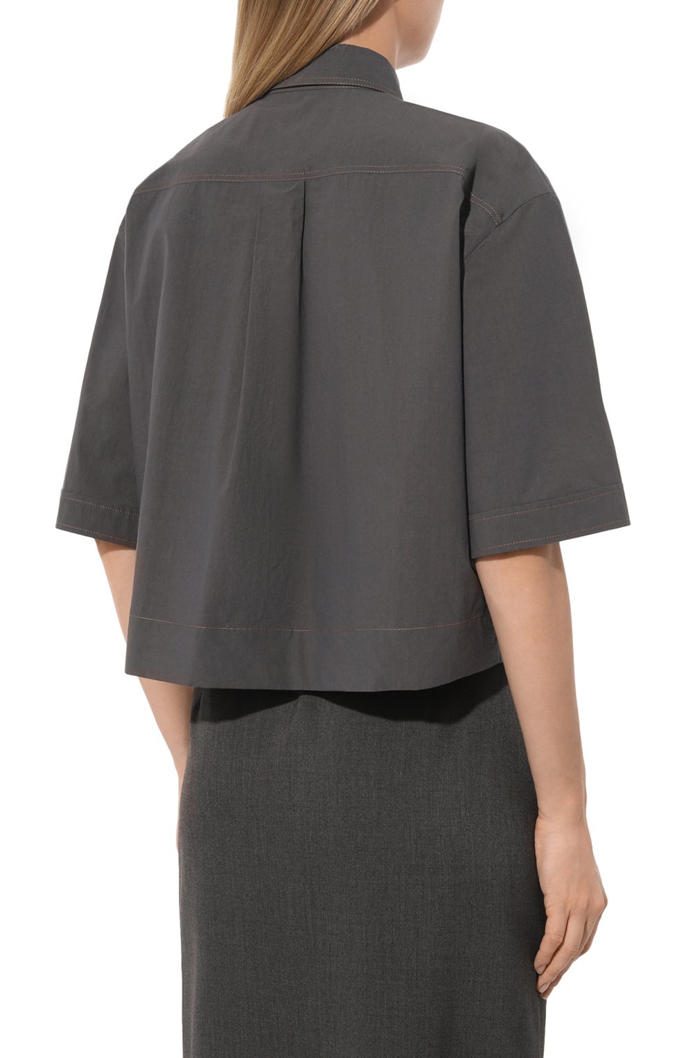 Хлопковая рубашка BRUNELLO CUCINELLI, арт. ML949B1348, фото 4