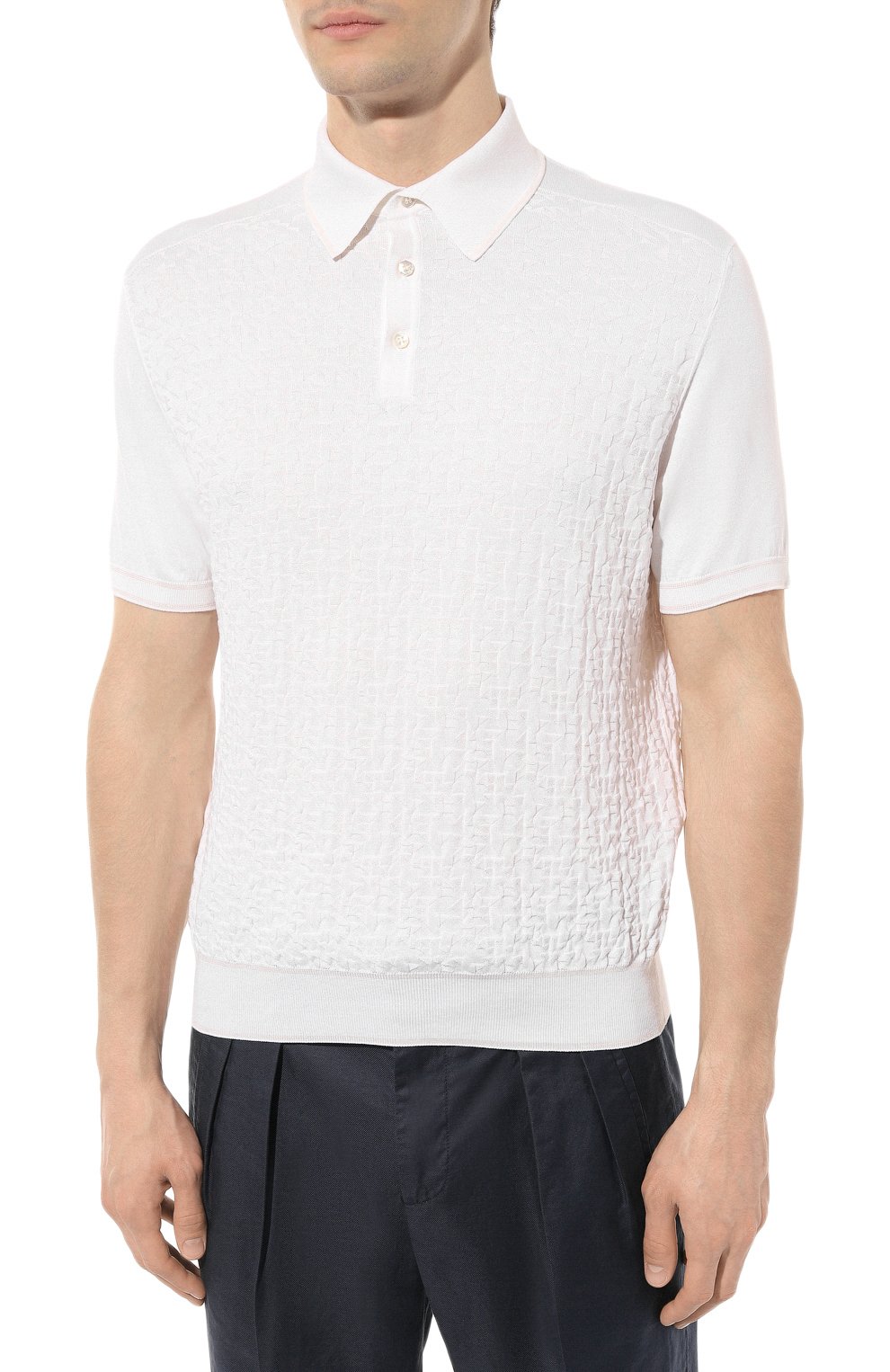 Поло из шелка и хлопка STEFANO RICCI, арт. K818059P13/F23286, фото 3