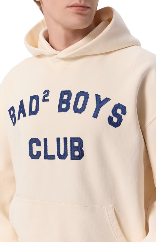 Хлопковое худи Dsquared2 S74GU0936/D25030 Кремовый  S74GU0936/D25030 Фото 5