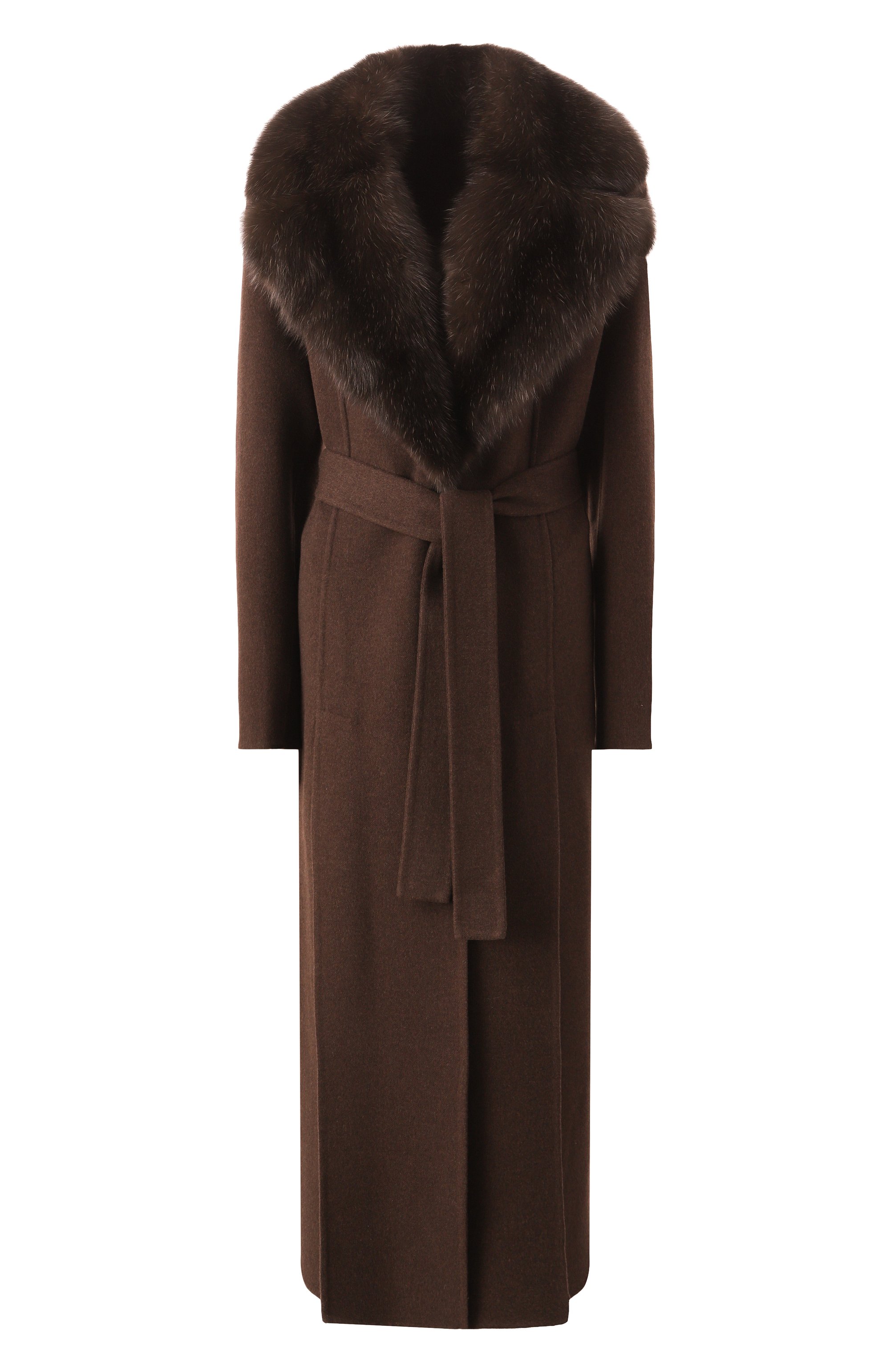 Пальто из шерсти и кашемира с отделкой из соболя MVST, арт. FTBPL-X1306-9SB/LP1446, фото 1
