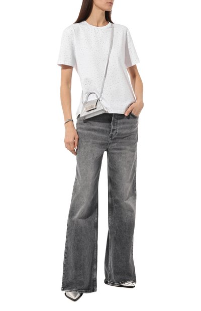 Хлопковая футболка с отделкой стразами FLASHIN, арт. SS24TRST, фото 2