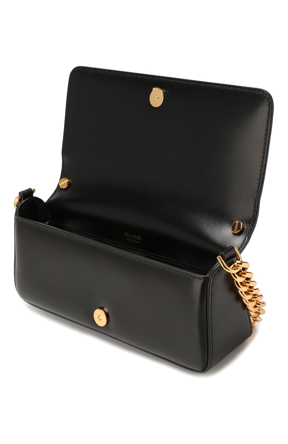 Сумка tf chain small TOM FORD черного цвета по цене 277500 руб., арт. L1252Q-LCL056, фото 4 Сумка tf chain small TOM FORD, арт. L1252Q-LCL056, фото 4