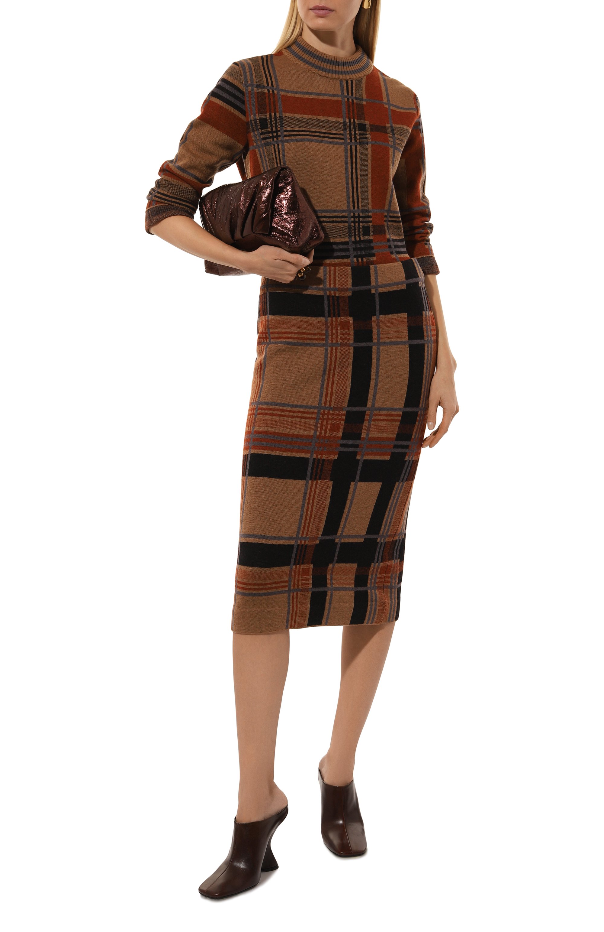 Шерстяной пуловер DRIES VAN NOTEN коричневого цвета по цене 76100 руб., арт. 242-011251-9731, фото 2 Шерстяной пуловер DRIES VAN NOTEN, арт. 242-011251-9731, фото 2