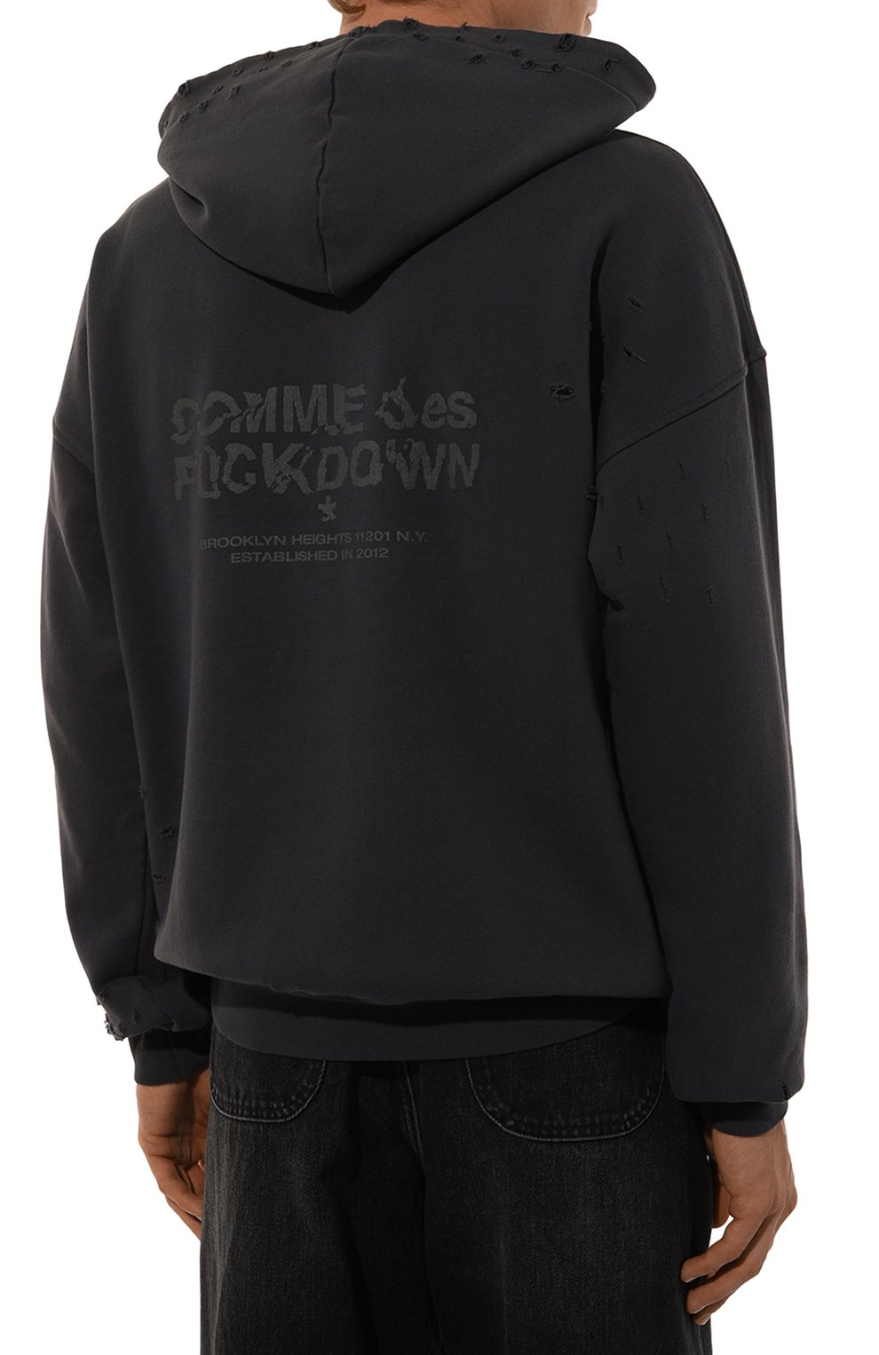 Хлопковое худи COMME DES FUCKDOWN, арт. CFABM01382, фото 4