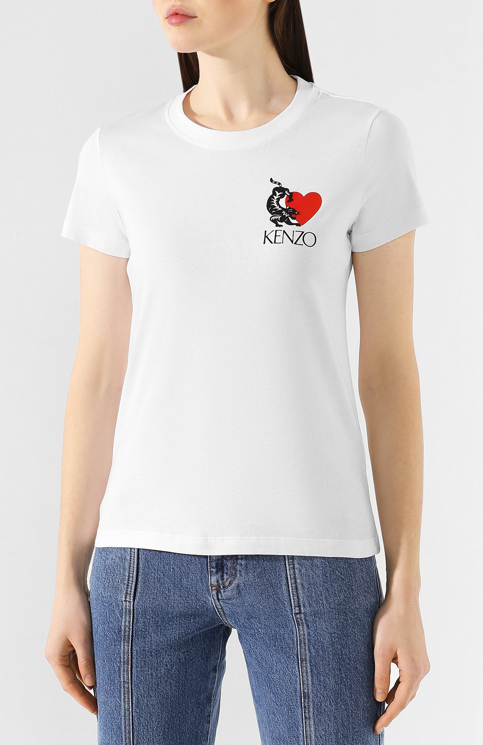 Хлопковая футболка KENZO, арт. FA52TS7134W8, фото 3