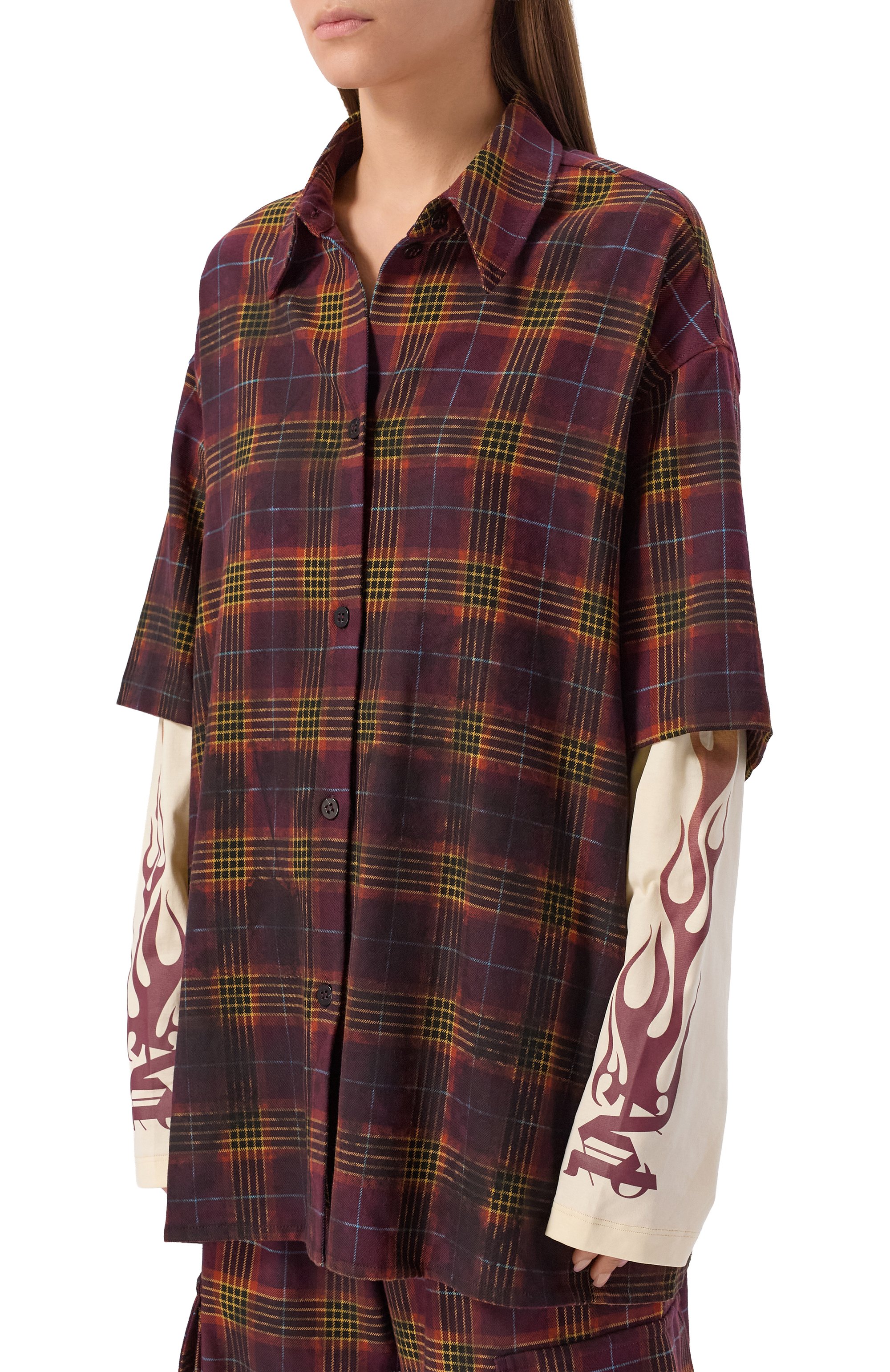 Рубашка PALM ANGELS, арт. PWGE027F25FAB001, фото 3