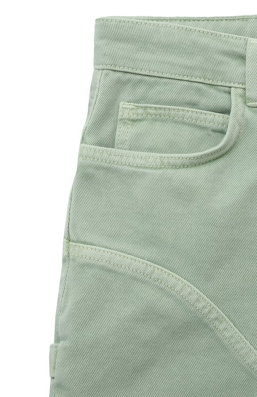 Джинсовые шорты Les Coyotes de Paris Зелёный, фото 3