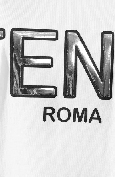Хлопковая футболка FENDI, арт. FAF077 A6JE, фото 5