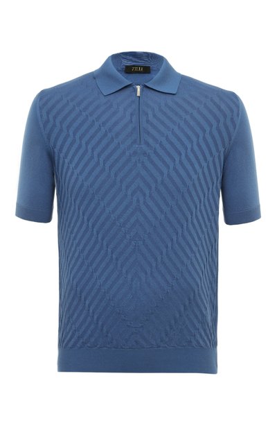 Мужская поло из шелка и хлопка ZILLI, арт. KZP002M0145VVA000