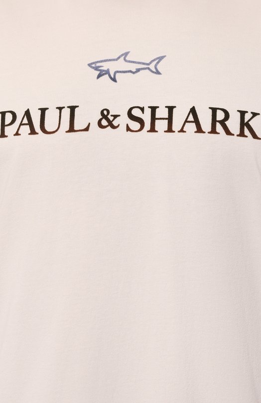 Хлопковая футболка Paul&Shark 14311604/4XL Белый  14311604/4XL Фото 5