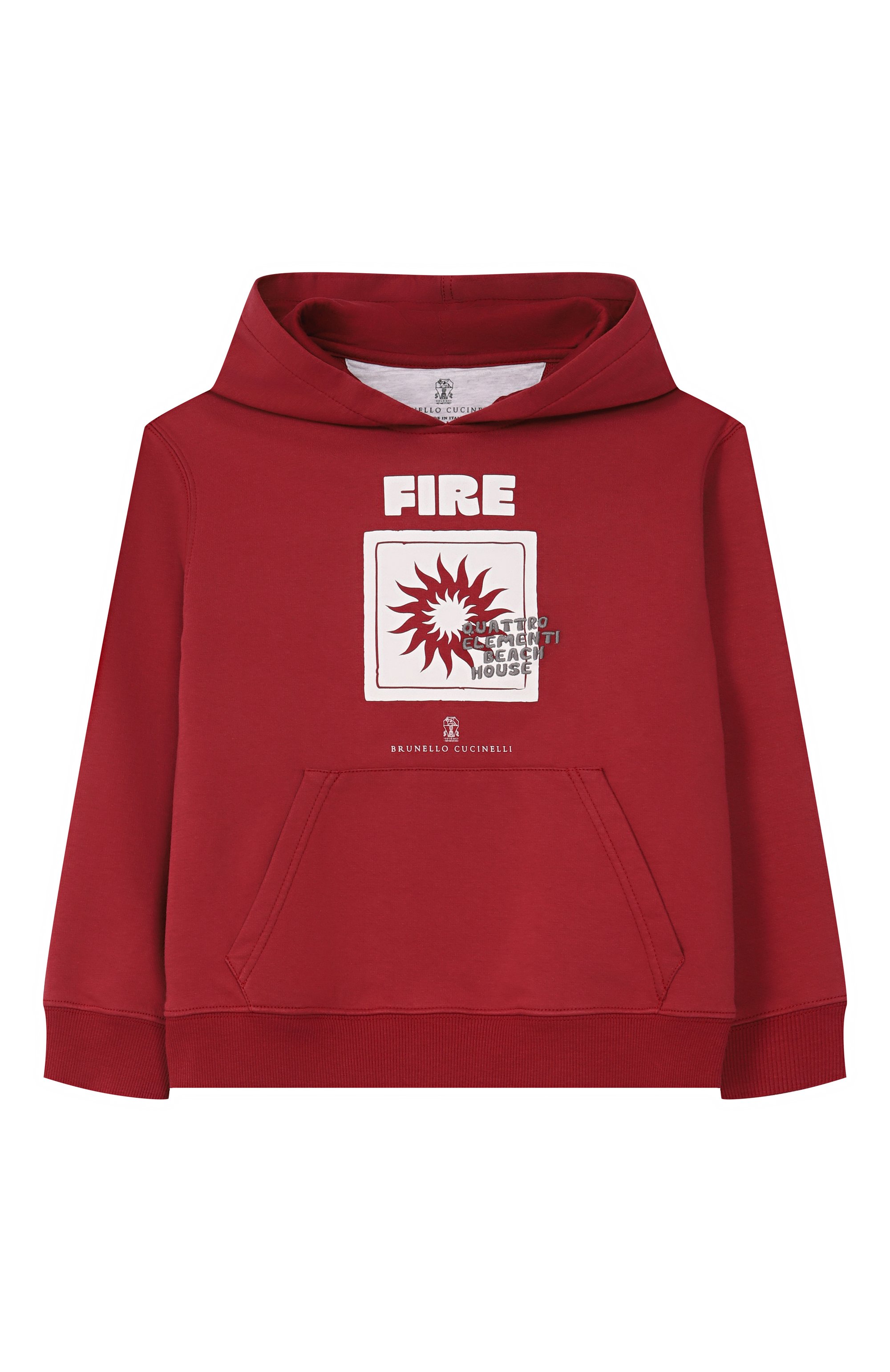 Хлопковое худи BRUNELLO CUCINELLI, арт. BW863E503B, фото 1