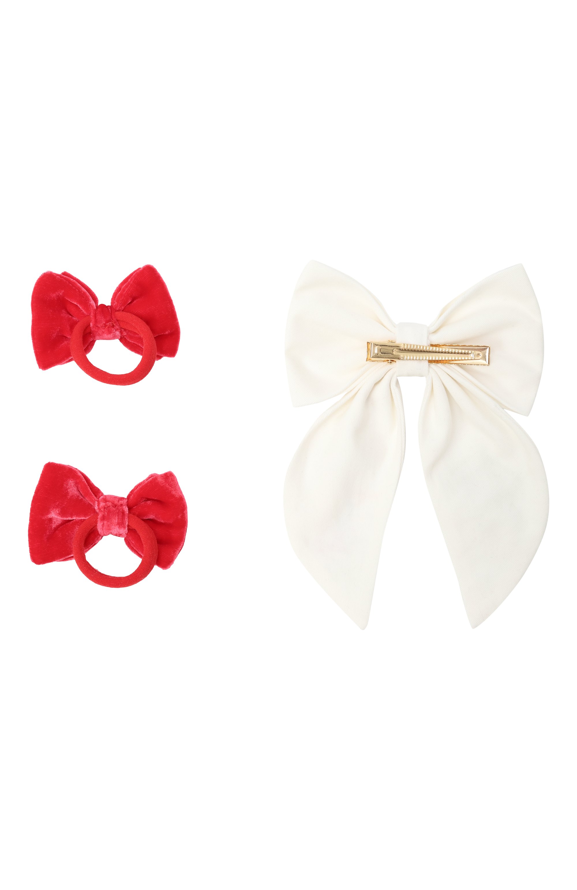 Комплект из трех бантов school PINK.OLIVKA разноцветного цвета по цене 12560 руб., арт. PO-70202, фото 2 Комплект из трех бантов school PINK.OLIVKA, арт. PO-70202, фото 2