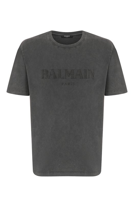 Хлопковая футболка Balmain FH1EG000/BC72 Серый FH1EG000/BC72