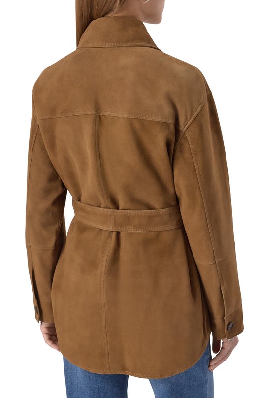 Замшевая куртка Brunello Cucinelli MPCAI7452P Коричневый  MPCAI7452P Фото 4
