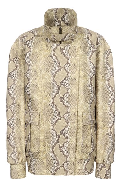 Женская кожаный бомбер ELIE SAAB, арт. J0203NS26/L0003
