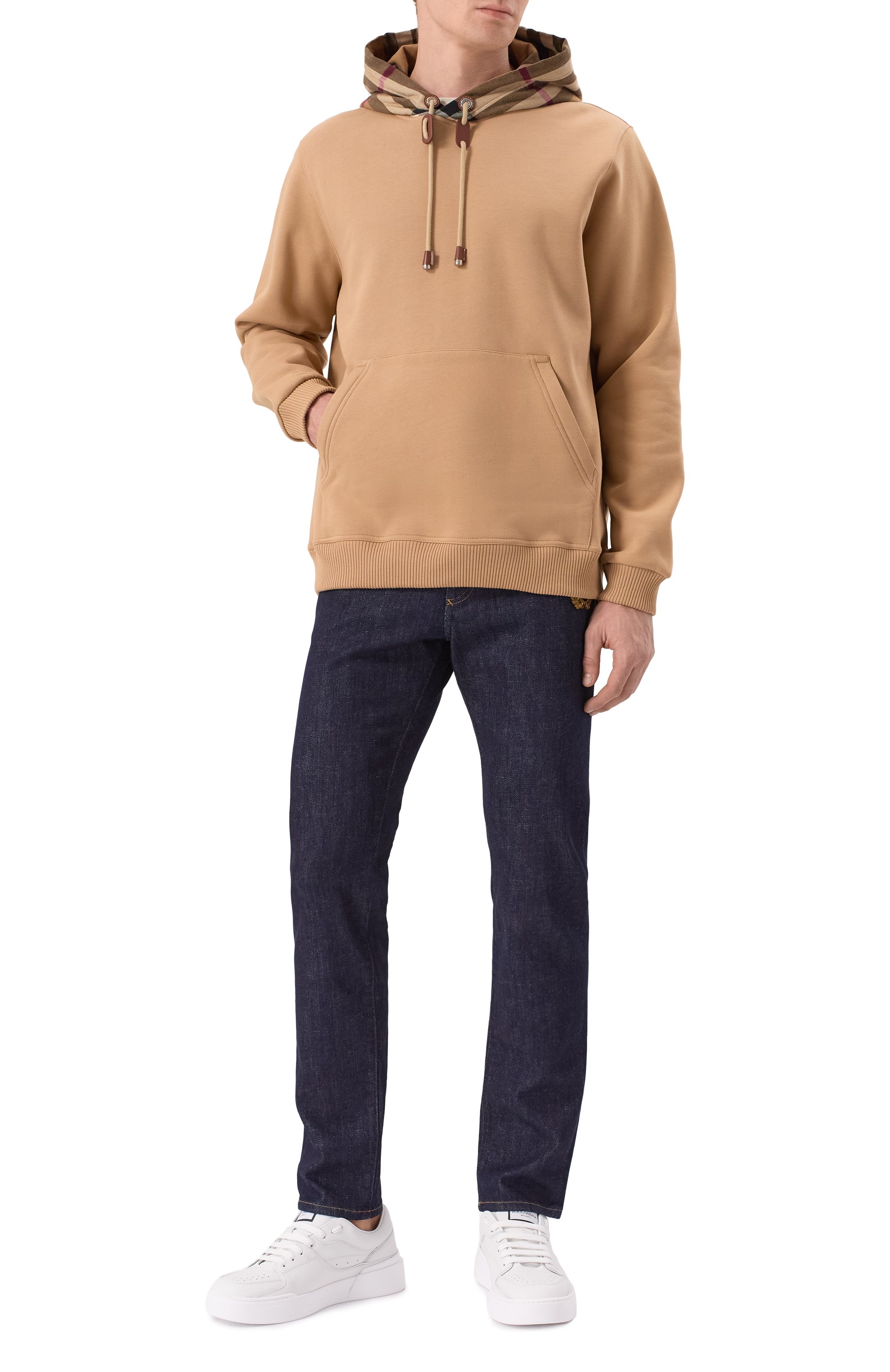 Хлопковое худи BURBERRY, арт. 8045006, фото 2