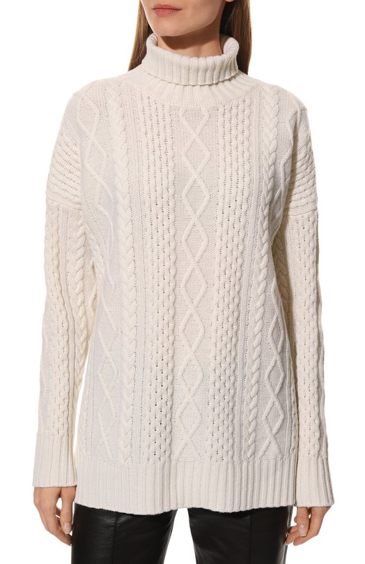 Свитер из шерсти и кашемира crem38 Кремовый, фото 3