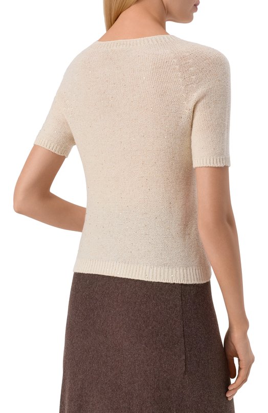 Пуловер из шерсти и кашемира Gran Sasso 14206/33006 Кремовый  14206/33006 Фото 4