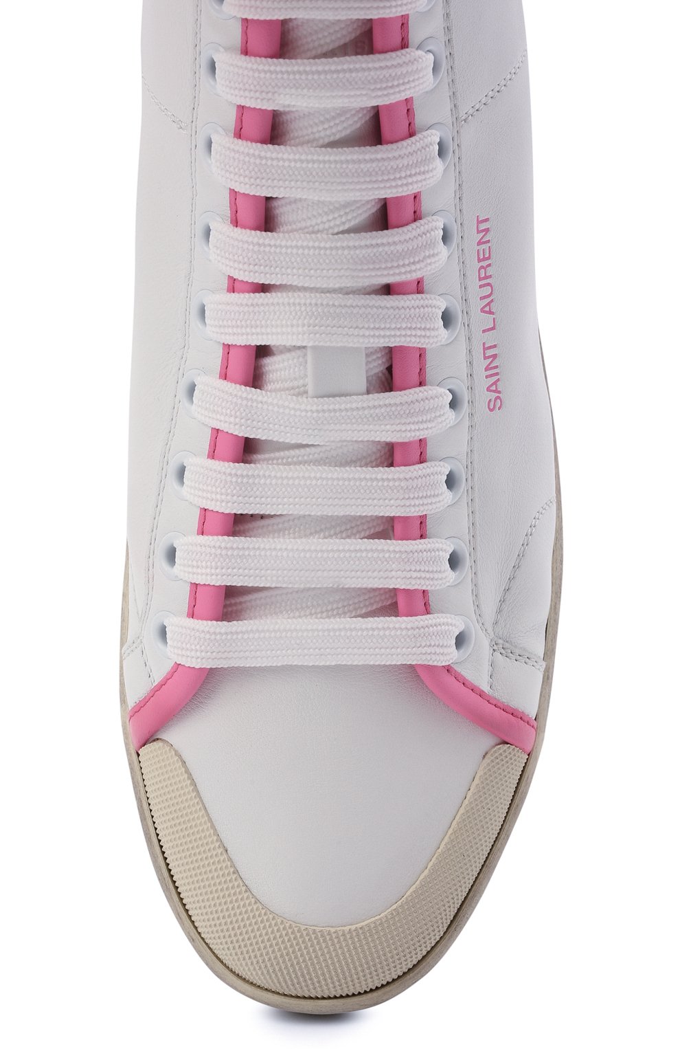 Кожаные кеды sl/39 SAINT LAURENT, арт. 653489/00NI2, фото 5