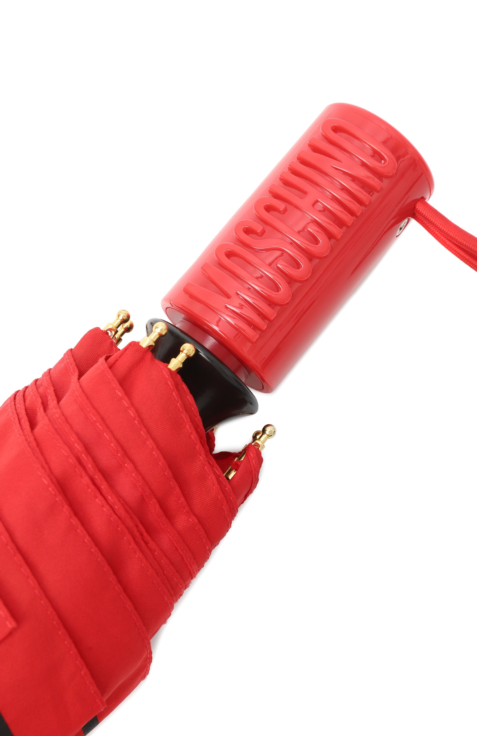 Складной зонт MOSCHINO красного цвета по цене 11800 руб., арт. 8984-0PENCL0SEC, фото 5 Складной зонт MOSCHINO, арт. 8984-0PENCL0SEC, фото 5