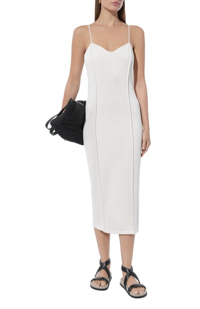 Платье из шелка и вискозы FREEAGE молочного цвета по цене 70000 руб., арт. S23.DR051.6070.111, фото 2 Платье из шелка и вискозы FREEAGE, арт. S23.DR051.6070.111, фото 2