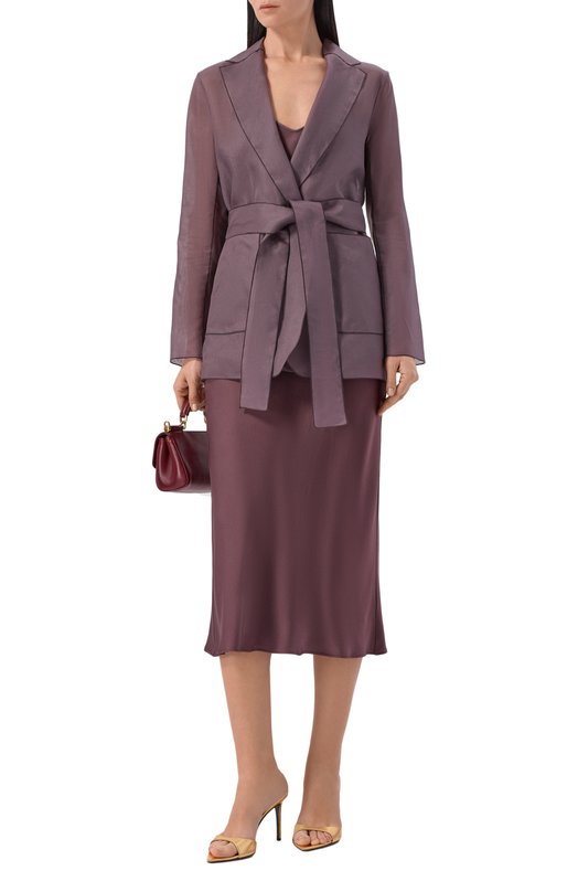 Шелковый жакет Antonelli Firenze L3887Q/256 Коричневый  L3887Q/256 Фото 2