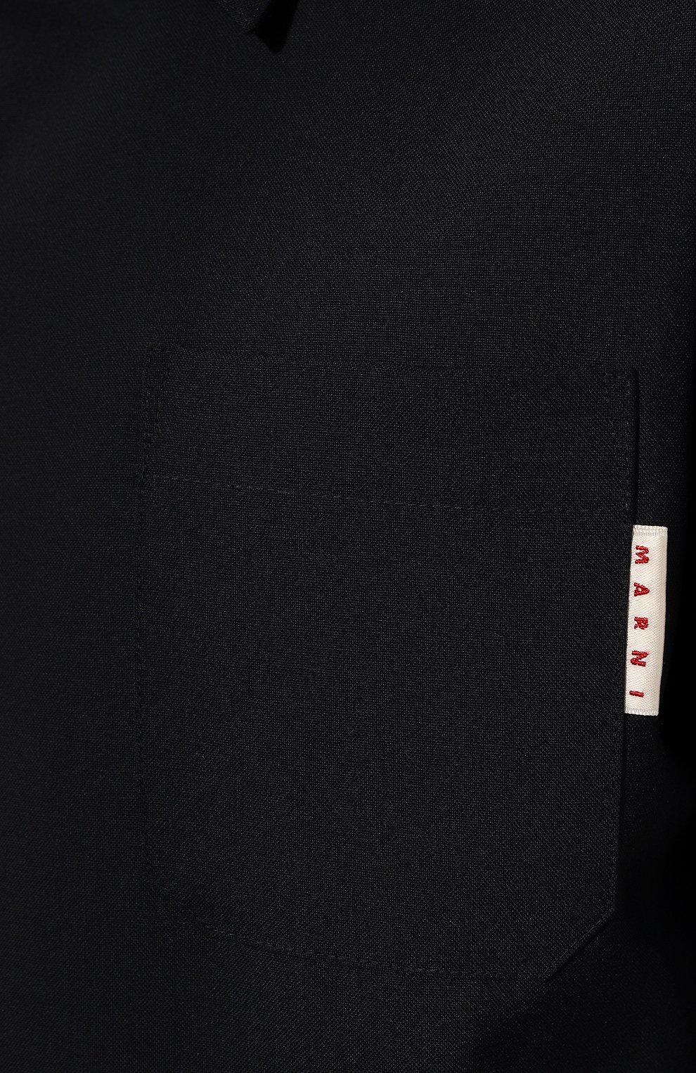 Шерстяная рубашка MARNI темно-синего цвета по цене 58300 руб., арт. CUMU0213A0 TW839, фото 5 Шерстяная рубашка MARNI, арт. CUMU0213A0 TW839, фото 5