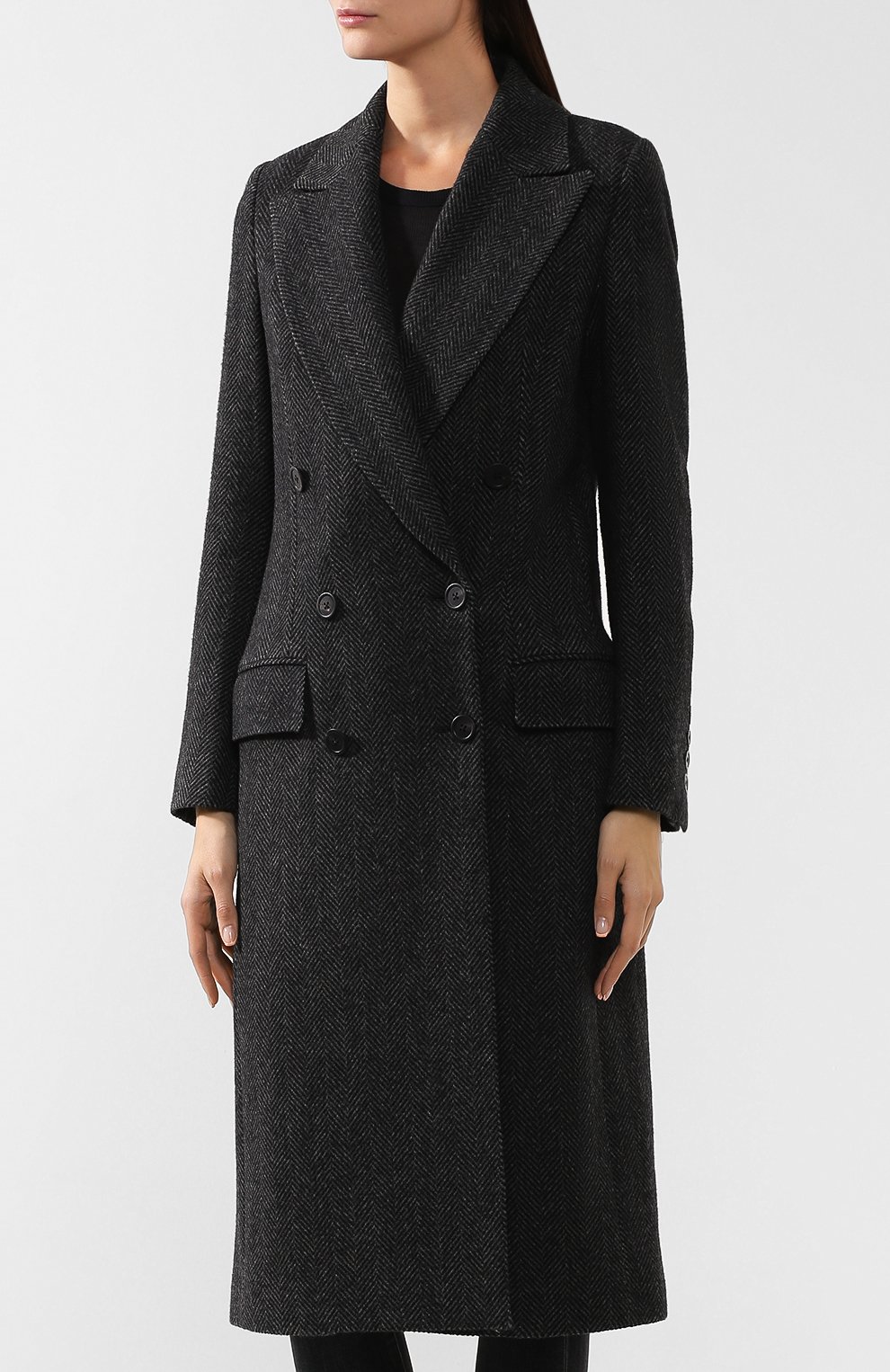 Шерстяное пальто ANN DEMEULEMEESTER черного цвета по цене 103000 руб., арт. 1902-1102-P-197-099, фото 3 Шерстяное пальто ANN DEMEULEMEESTER, арт. 1902-1102-P-197-099, фото 3