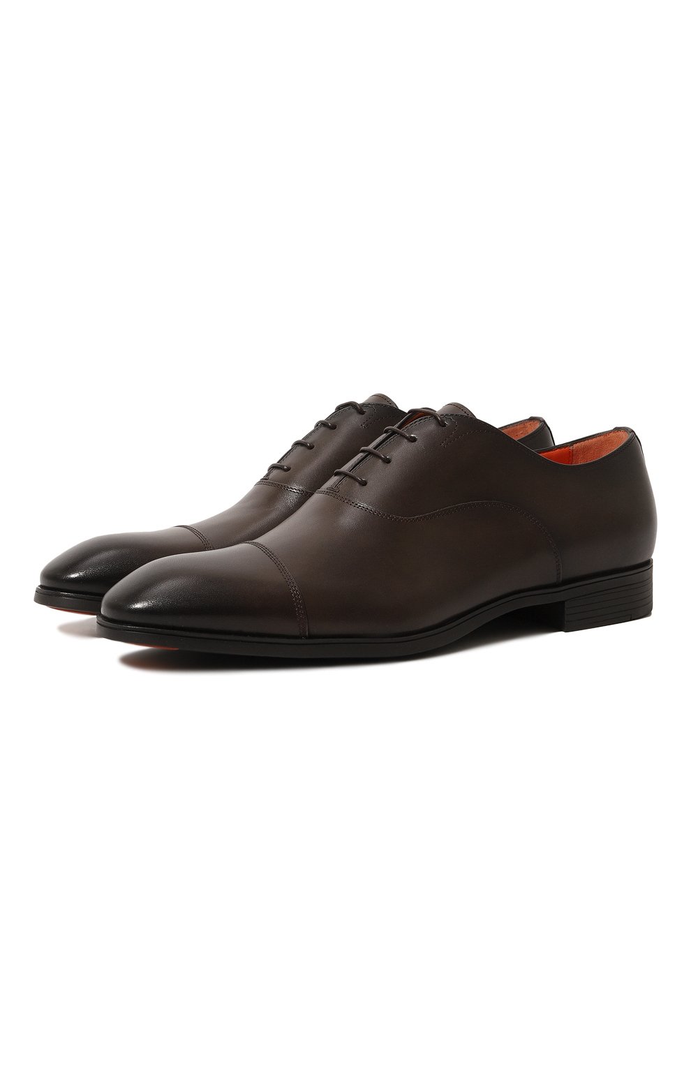 Кожаные оксфорды SANTONI, арт. MGSG11011SMABUSFT50, фото 1